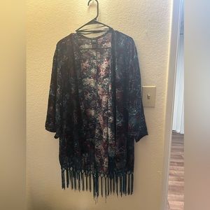 Disney Kimono with Fringes Size 3 Small Tinker bell Star.